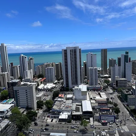 Flat Para 4 Pessoas Em Boa Viagem Com Piscina, Wifi 500Mbps, Localizado A 350 Metros Da Praia Recife Exterior foto