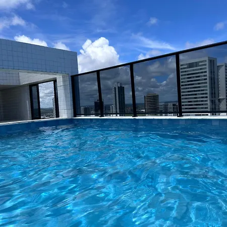 Flat Para 4 Pessoas Em Boa Viagem Com Piscina, Wifi 500Mbps, Localizado A 350 Metros Da Praia Recife Exterior foto