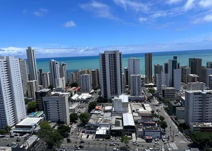 Flat Para 4 Pessoas Em Boa Viagem Com Piscina, Wifi 500Mbps, Localizado A 350 Metros Da Praia