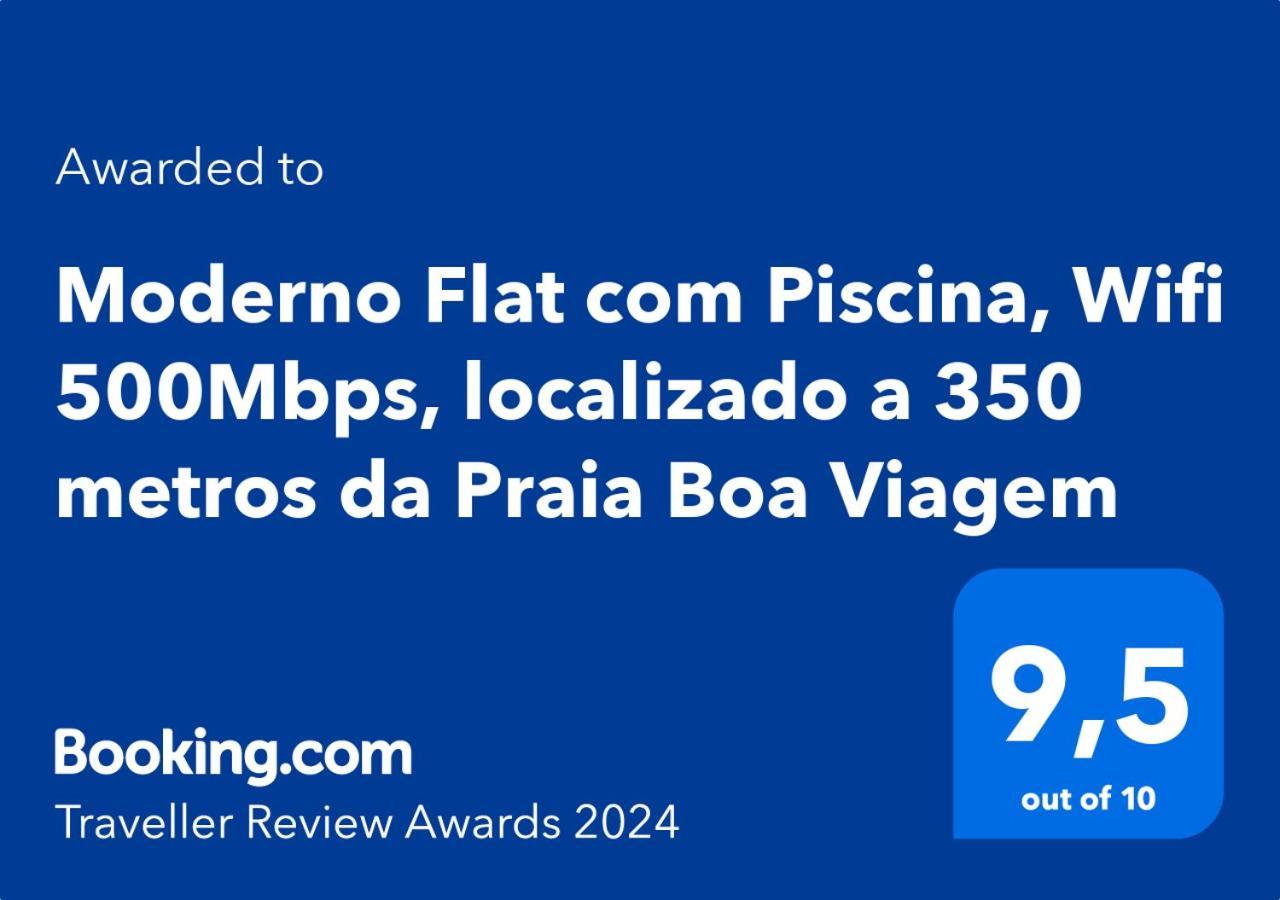 Apartamento Flat 4 Pessoas Em Boa Viagem Com Piscina, Wifi 500mbps, Localizado A 350 Metros Da Recife